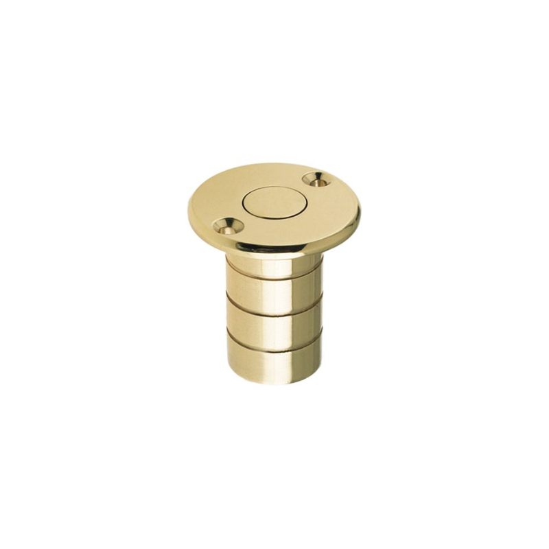 Zoo Dust Socket for Flush Bolts - Wood 20mm dia. x 38mm-Polished Brass