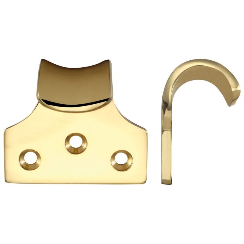 Zoo Sash Lift - 51mm x 48mm - Heavy Duty-Polished Brass