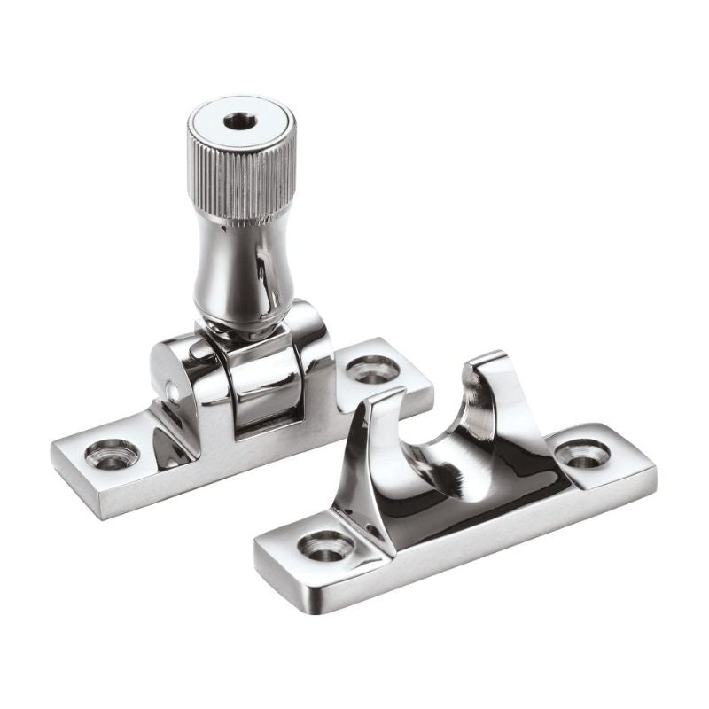 Zoo Brighton Pattern Sash Fastener - Locking Version c/w key-Polished Chrome