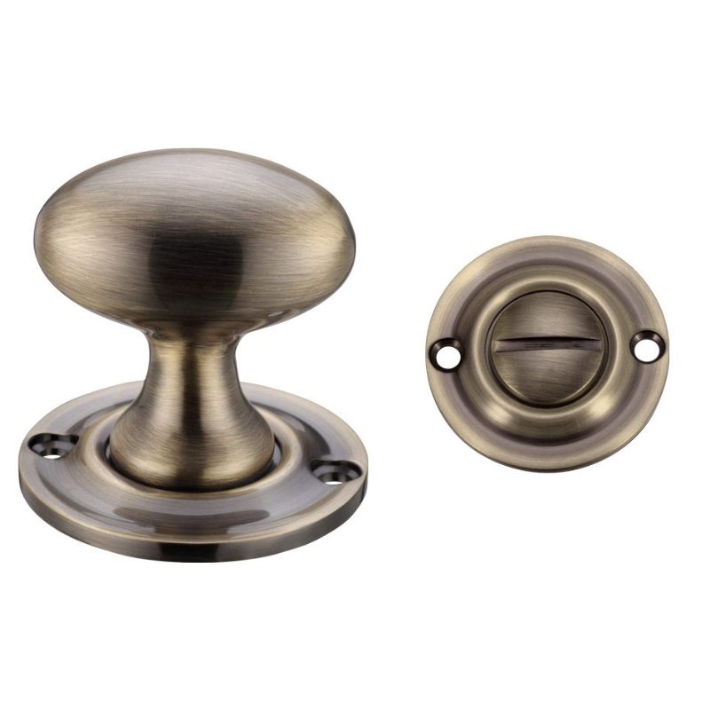 Zoo Oval Thumb Turn with Coin Release - 5mm spindle-Florentine Bronze