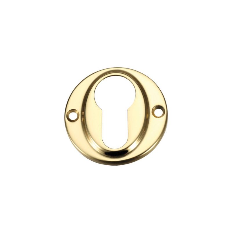 Zoo Euro Profile Escutcheon-Polished Brass