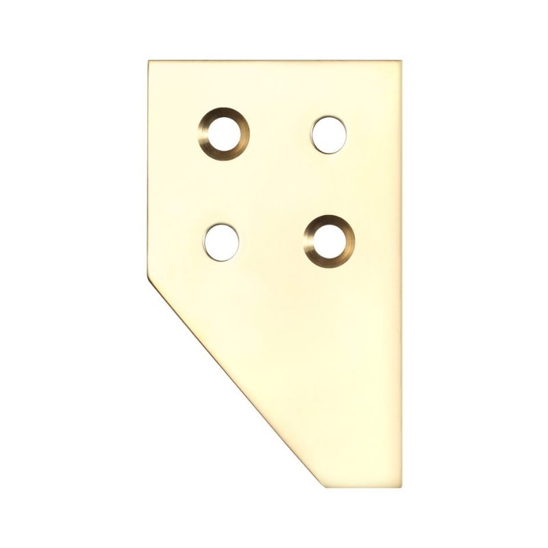 Zoo Sash Strike Plate for Sash Stop-Polished Brass