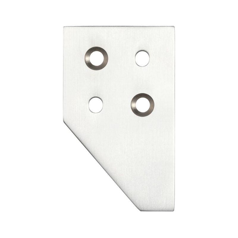 Zoo Sash Strike Plate for Sash Stop-Satin Chrome