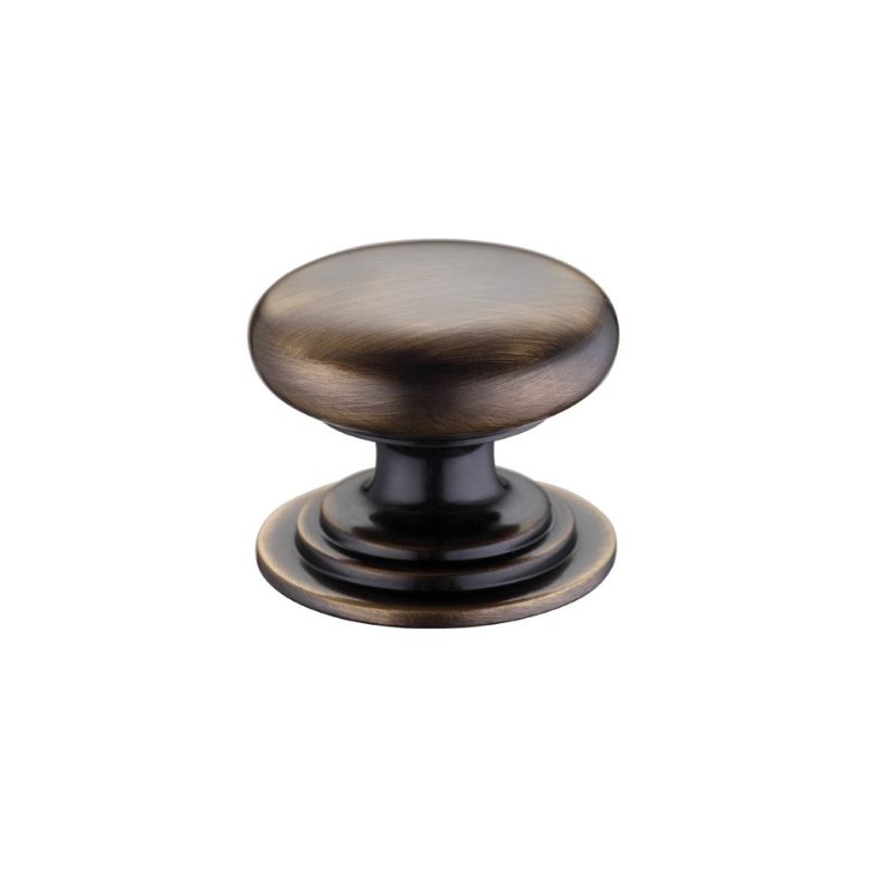 Zoo Victorian Cupboard Knob 38mm dia.-Florentine Bronze