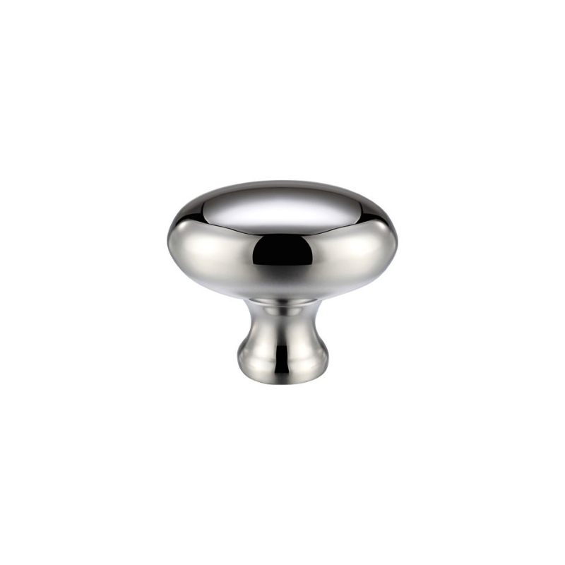 Zoo Oval Cupboard Knob 32mm dia-Polished Chrome