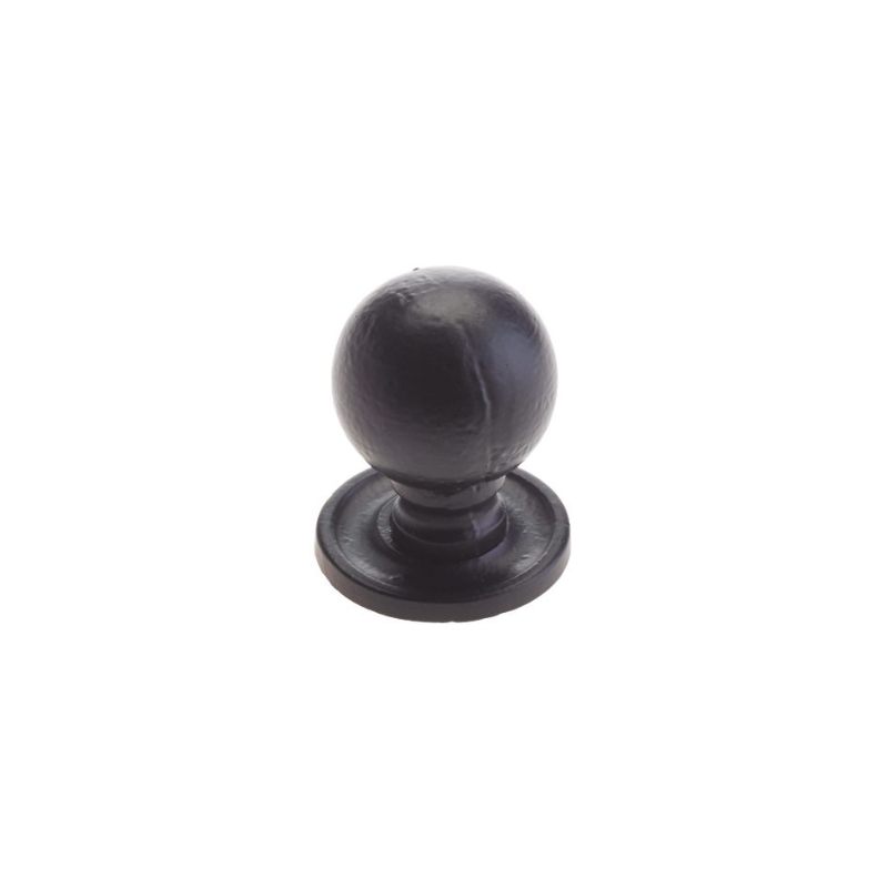 Zoo Round Cupboard Knob - 33mm-Black Antique