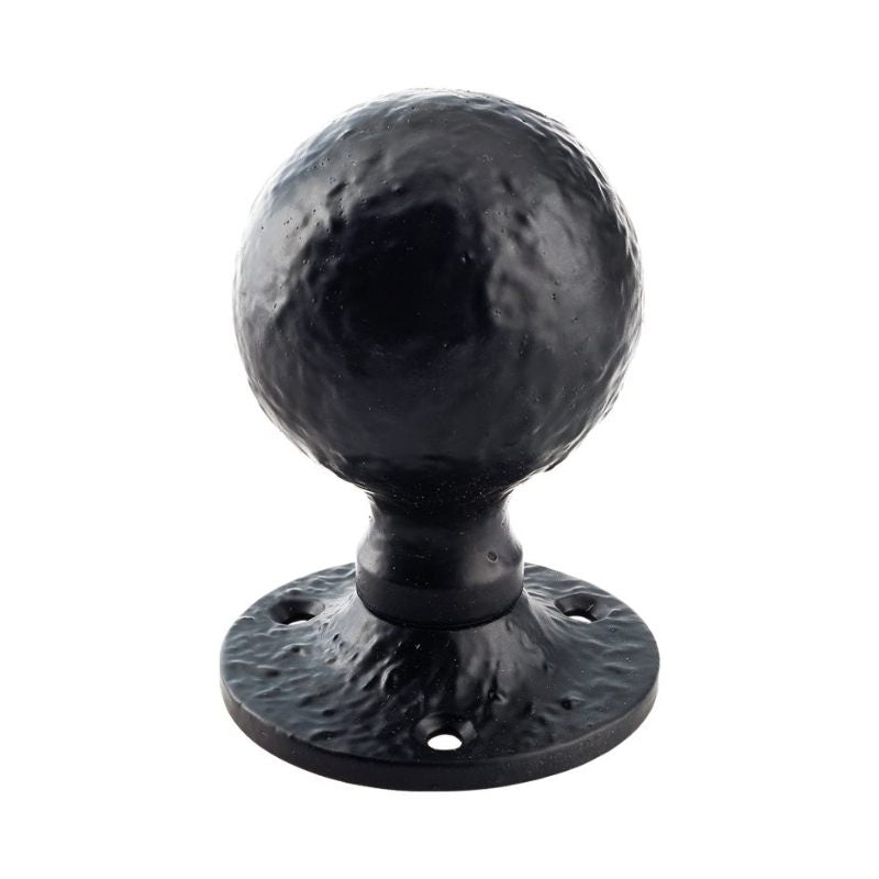 Zoo Ball Mortice Knob - 1.5" - Un-Sprung-Black Antique