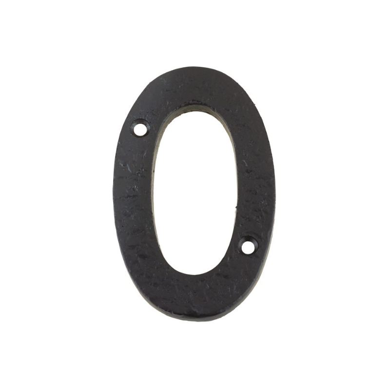 Zoo Numeral - No. 0 - 4"-Black Antique