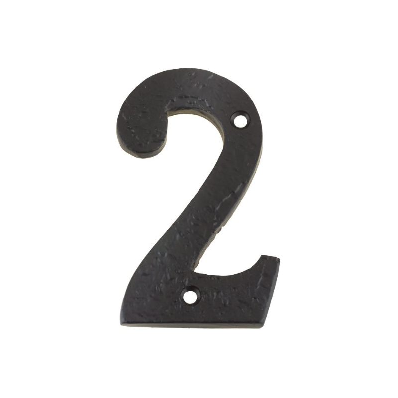 Zoo Numeral - No. 2 - 4"-Black Antique