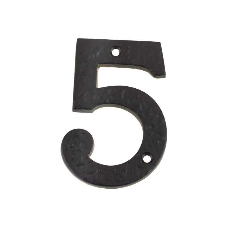 Zoo Numeral - No. 5 - 4"-Black Antique