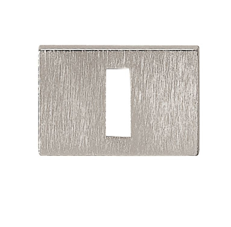 Atlantic Rectangular Key Escutcheon (Pearl Nickel)