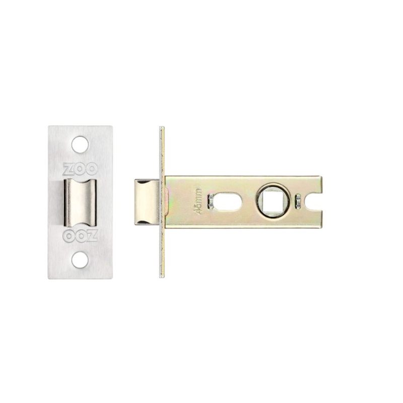 Zoo Project Tubular Latch 64mm - Bolt Through-Satin Stainless