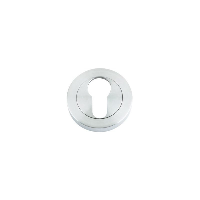 Zoo Euro Profile Escutcheon 50mm dia-Satin Chrome