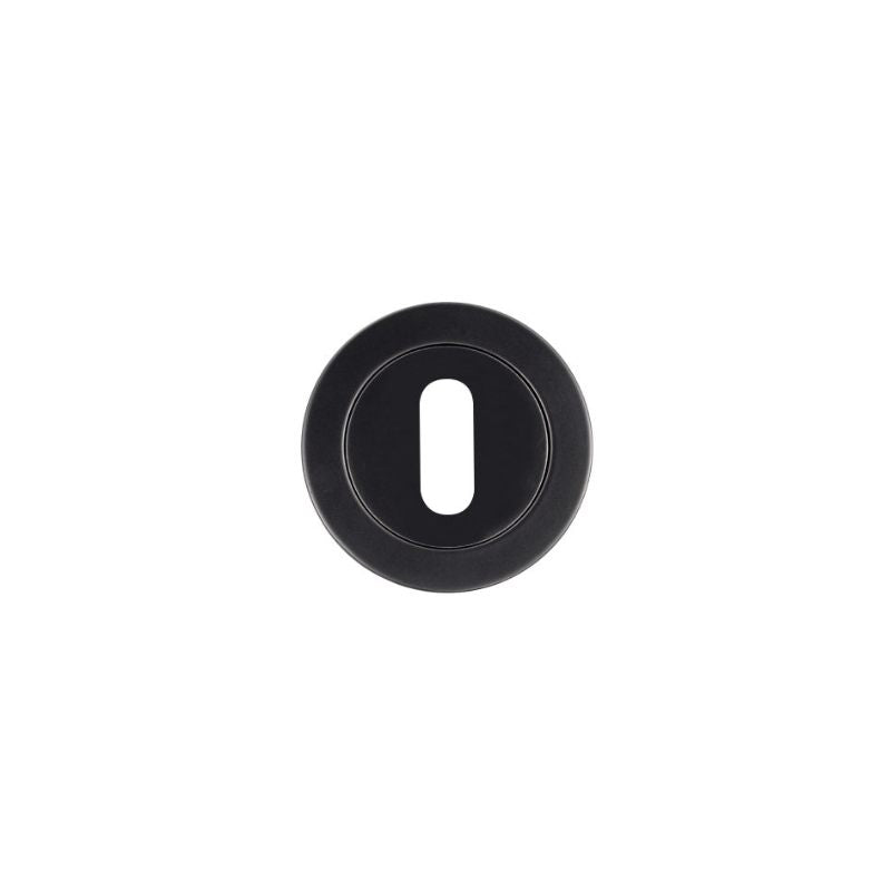 Zoo Standard Profile Escutcheon 50mm dia - powder coat black-Powder Coat Black