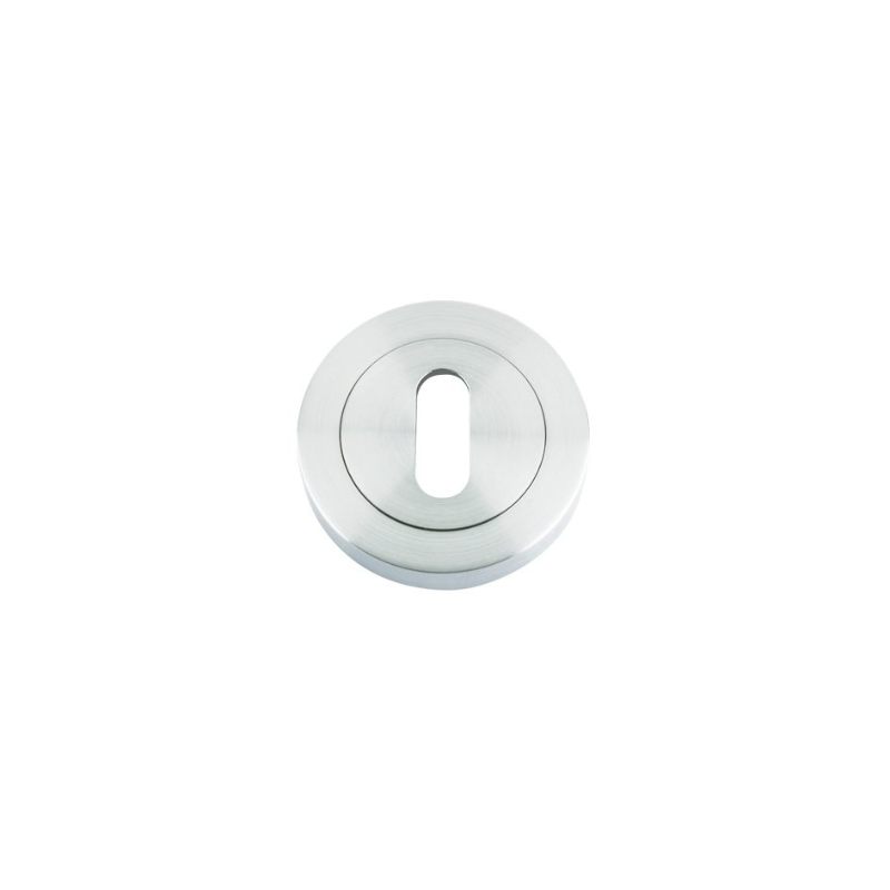 Zoo Standard Profile Escutcheon 50mm dia-Satin Chrome