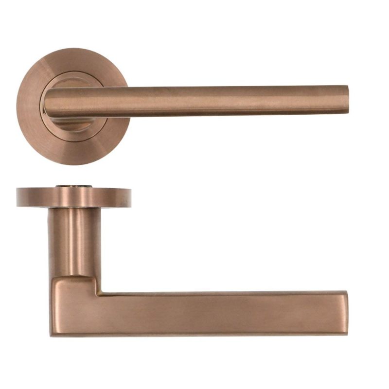 Zoo Varese Lever on Round Rose-PVD Bronze