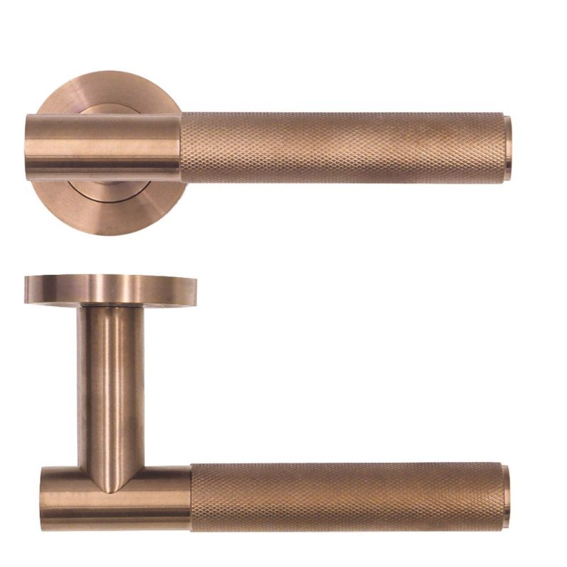 Zoo Orta Lever on Round Rose-PVD Bronze