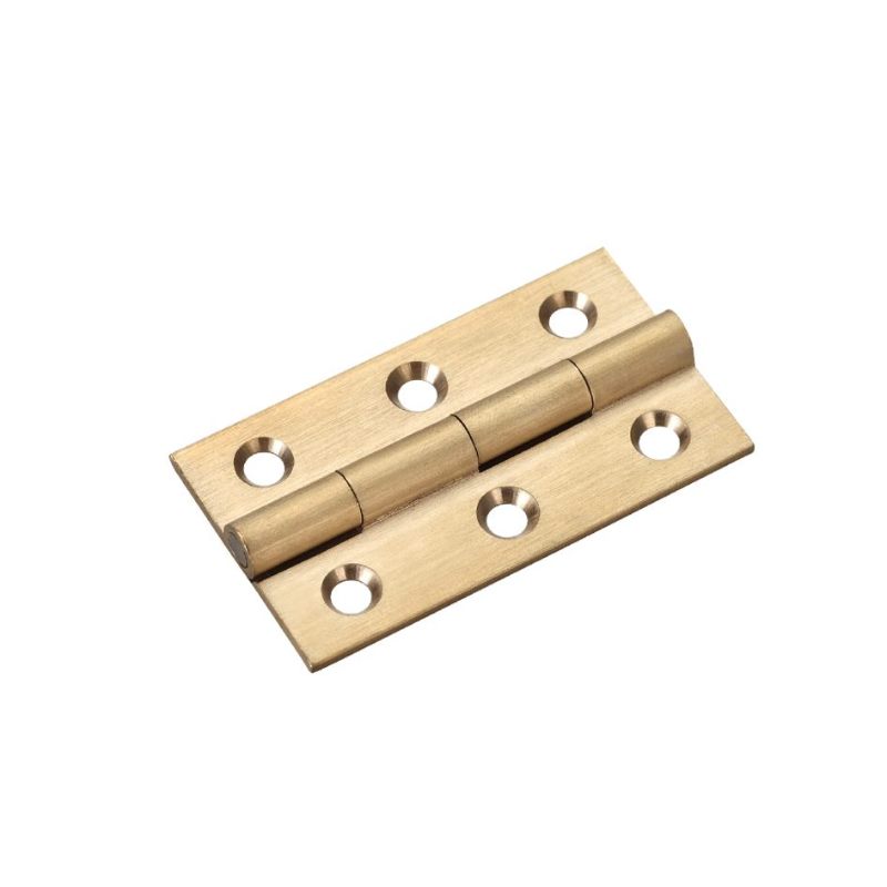 Zoo Solid Drawn Brass Butt Hinge - 50 x 28 x 1.5mm-Satin Brass