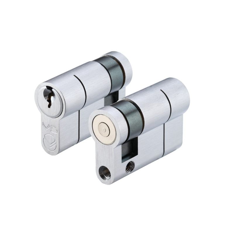 Zoo V5 45mm Single Cylinder Cylinder Keyed to Differ -Satin Chrome