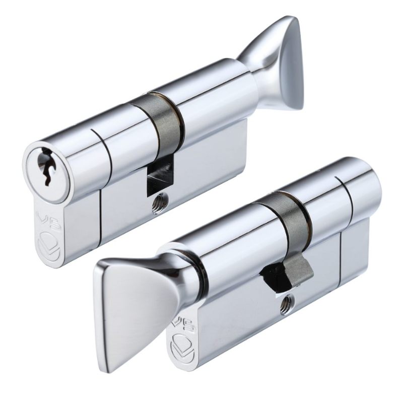 Zoo V5 70mm Cylinder and Turn Keyed to Differ -Polished Chrome