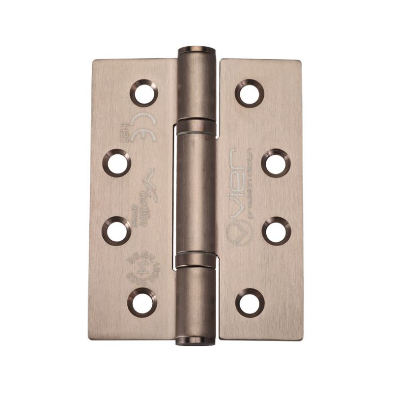 Zoo Grade 14 Bearing Hinge Stainless Steel - Grade 201 - 102 x 76 x 3mm-Satin Stainless