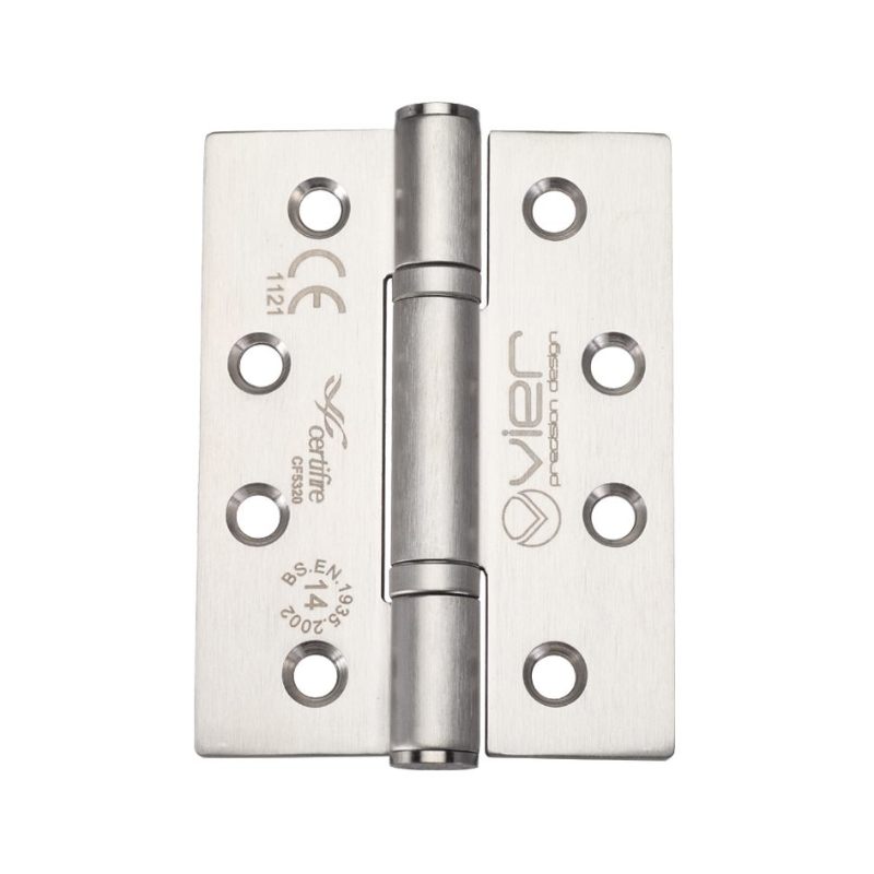 Zoo Grade 14 Bearing Hinge Stainless Steel - Grade 201 - 102 x 76 x 3mm-Satin Stainless