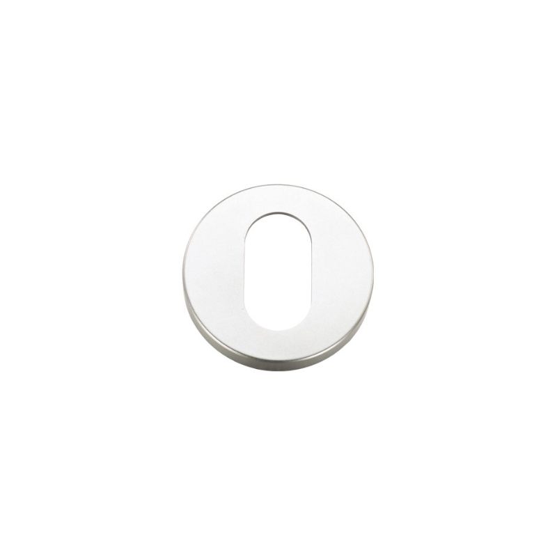 Zoo Escutcheons Oval Profile 53mm dia-Satin Aluminium