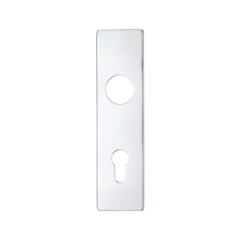 Zoo Spare Push on Euro Profile Backplate for Aluminium - 72mm-Satin Aluminium