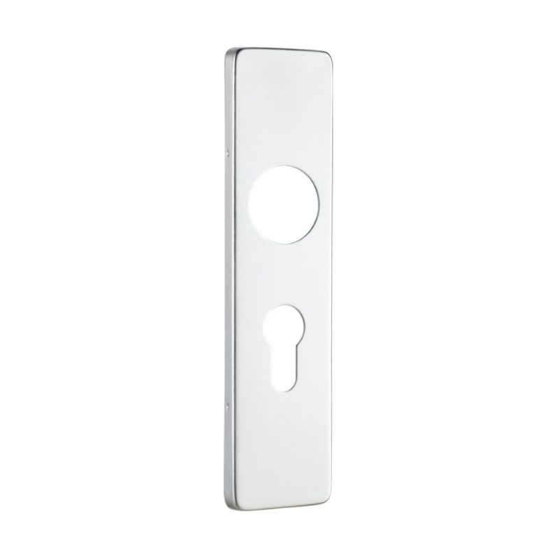 Zoo Spare Push on Euro Profile Backplate for Aluminium - 47.5mm-Satin Aluminium