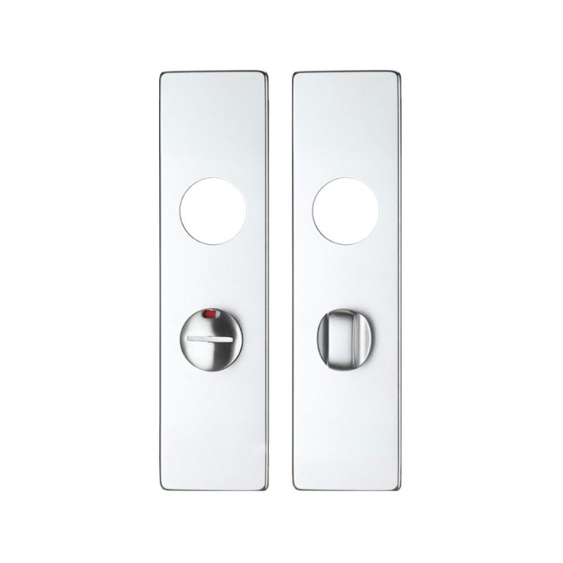 Zoo Spare Push on Bathroom Backplate for Aluminium including the Turn and release-Satin Aluminium