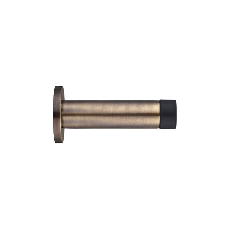 Zoo Door Stop - Cylinder c/w Rose 70mm -Florentine Bronze