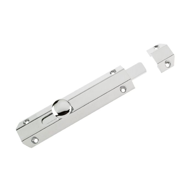 Zoo Surface Bolt 150mm-Polished Chrome