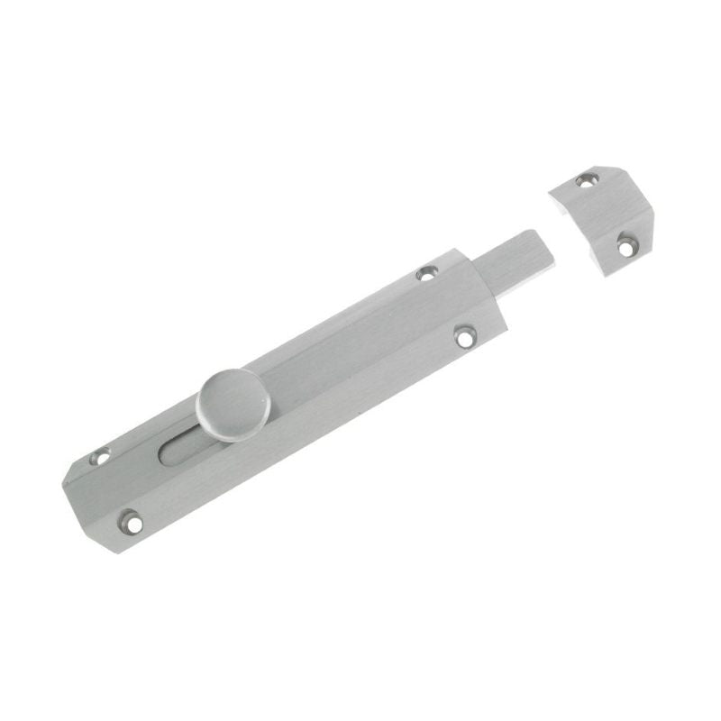 Zoo Surface Bolt 150mm-Satin Chrome