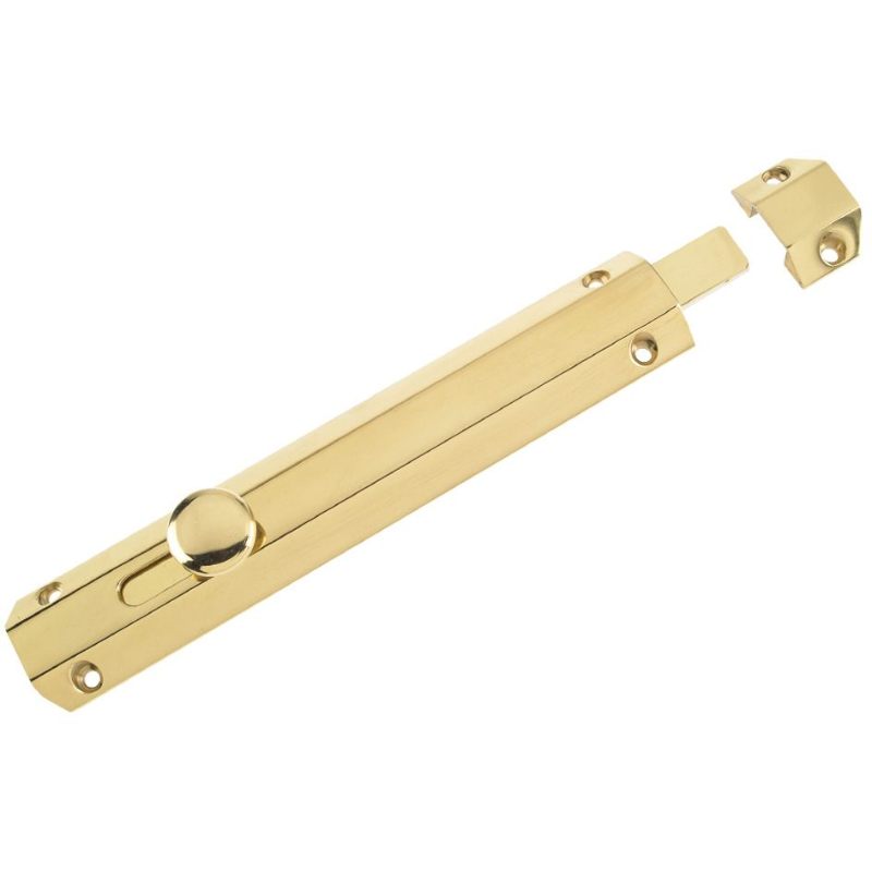 Zoo Surface Bolt 202mm-Polished Brass