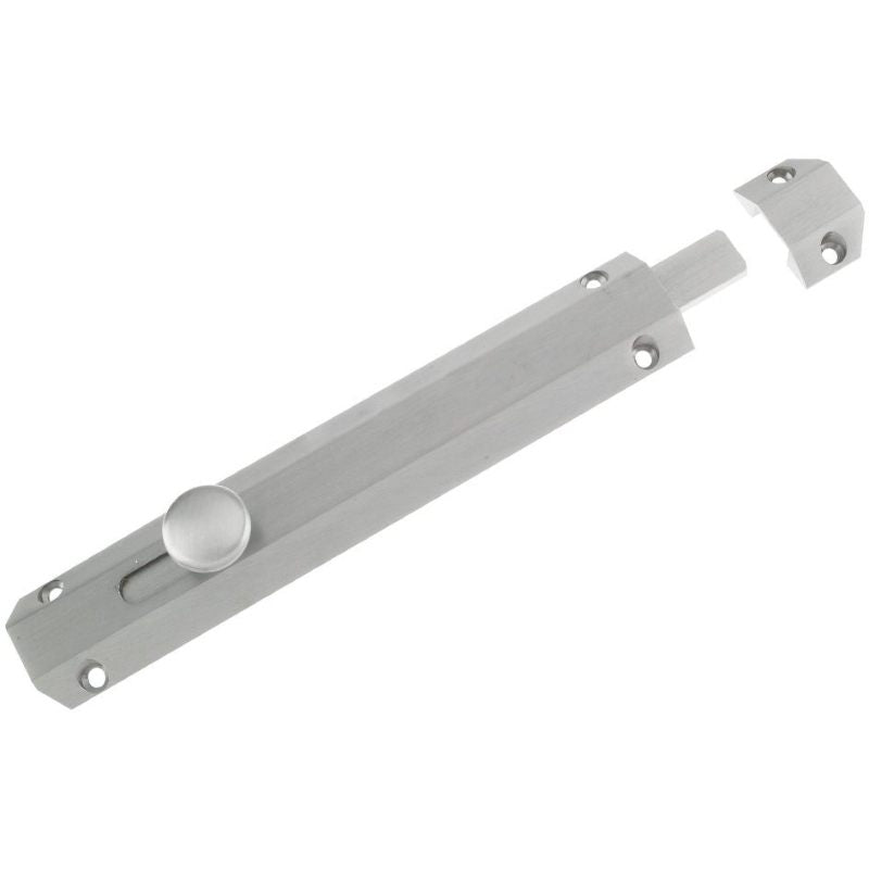 Zoo Surface Bolt 202mm-Satin Chrome