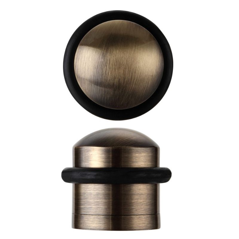 Zoo Domed Floor Mounted Door Stop - 31mm Dia 35mm Proj-Florentine Bronze