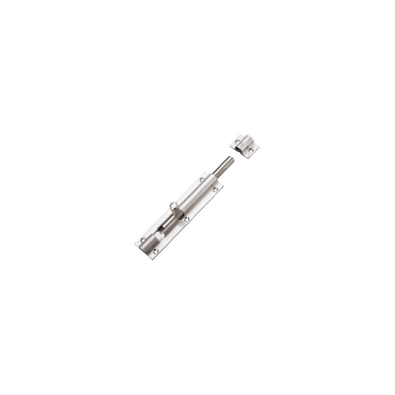 Zoo Barrel Bolt 150mm x 40mm including Keeps and Screws-Satin Stainless