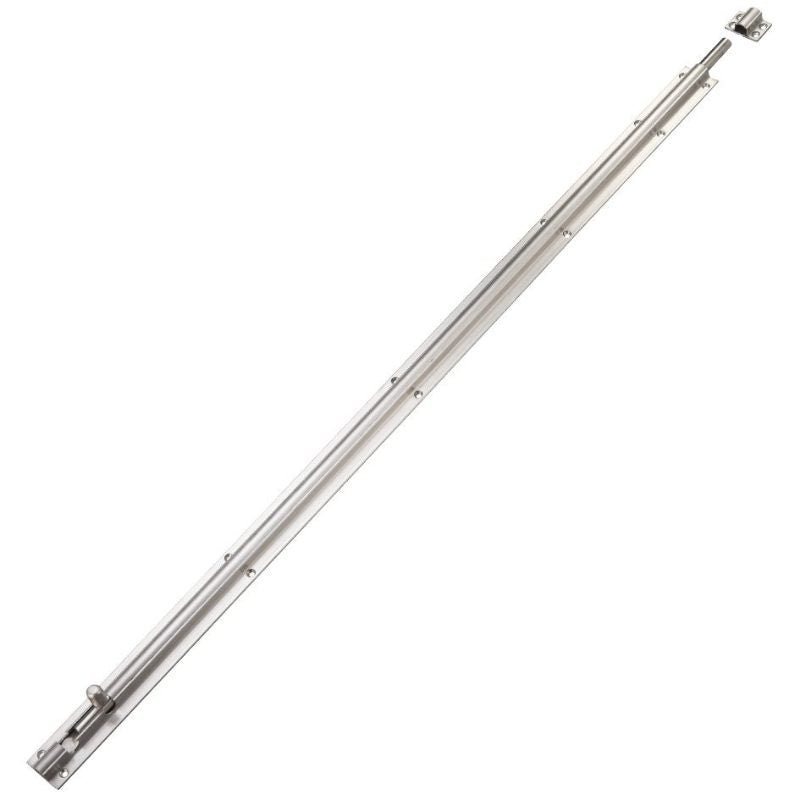 Zoo Barrel Bolt 900mm x 40mm including Keeps and Screws-Satin Stainless