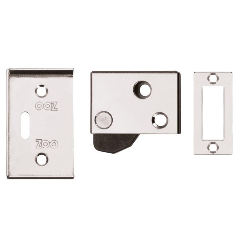 Zoo Hush Latch 65x40mm-Polished Chrome