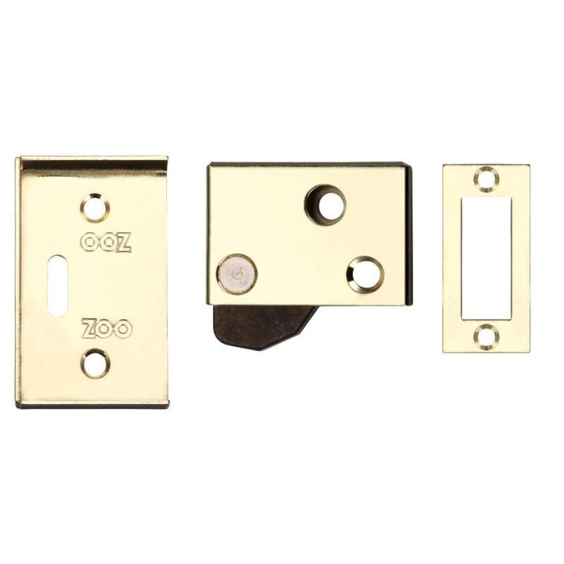 Zoo Hush Latch 65x40mm-Electro Brass