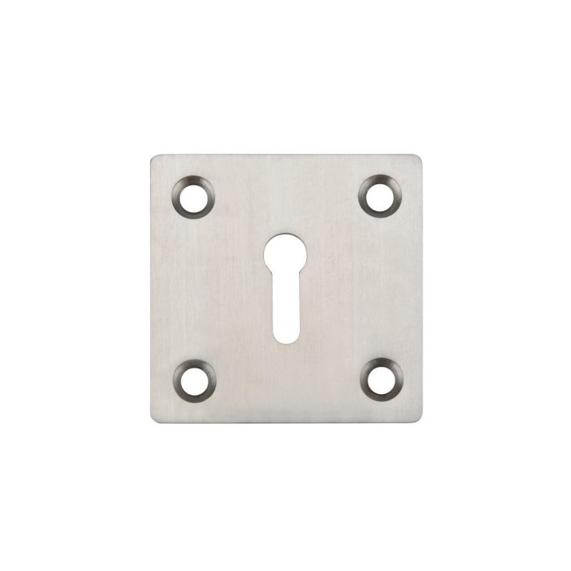 Zoo Square Standard Profile Escutcheon 50mm-Satin Stainless