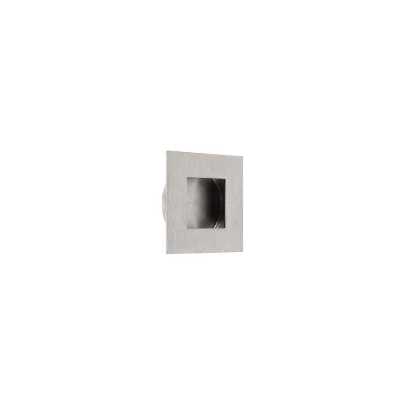 Zoo Square Flush Pull 30mm x 30mm-Satin Stainless