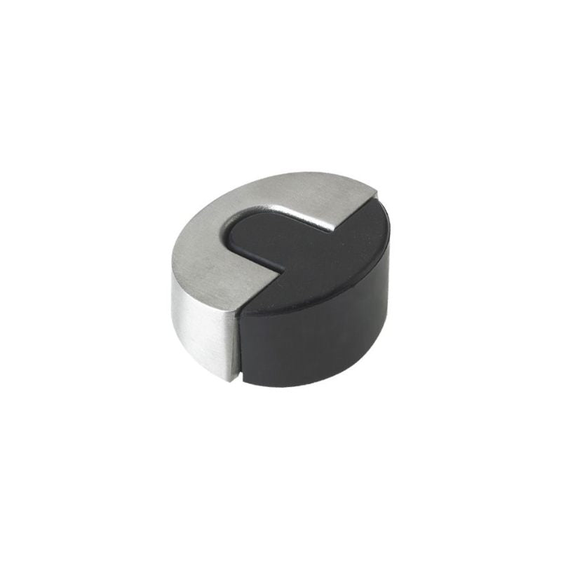 Zoo Door Stop Floor Mounted Sloped- 45mm dia-Satin Stainless