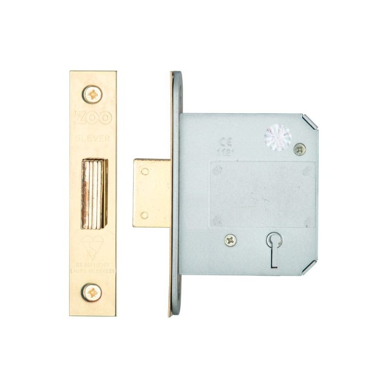 Zoo British Standard 5 Lever Deadlock - 76mm-PVD