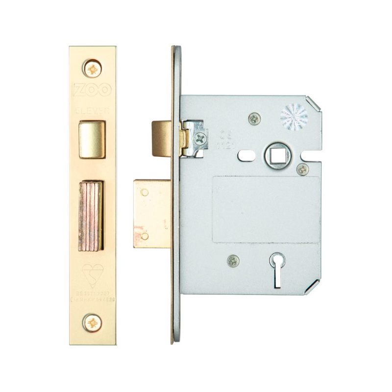 Zoo British Standard 5 Lever Sashlock - 76mm-PVD