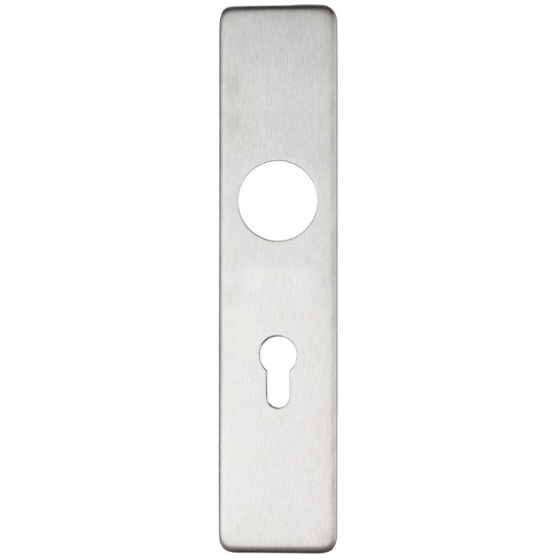 Zoo Cover plate for 19 mm and 22mm RTD Lever on Backplate - Din Euro Profile/72mm Centres-Satin Stainless