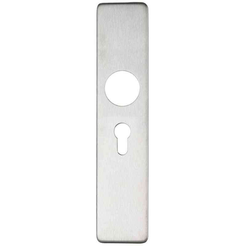 Zoo Cover plate for 19 mm and 22mm RTD Lever on Backplate - Euro Profile 47.5mm-Satin Stainless