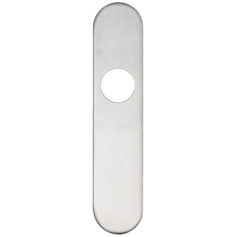 Zoo Radius Cover plate for 19 mm and 22mm RTD Lever on Backplate - Latch-Satin Stainless