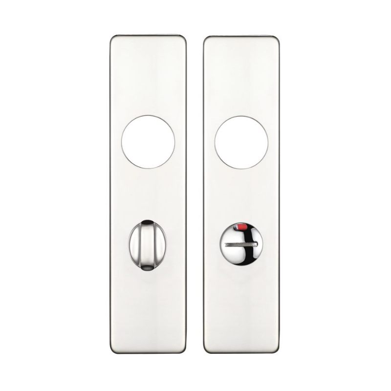 Zoo Cover plate for 19 mm RTD Lever on Short Backplate - Bathroom 57mm - 45mm x 180mm PSS-Polished Stainless