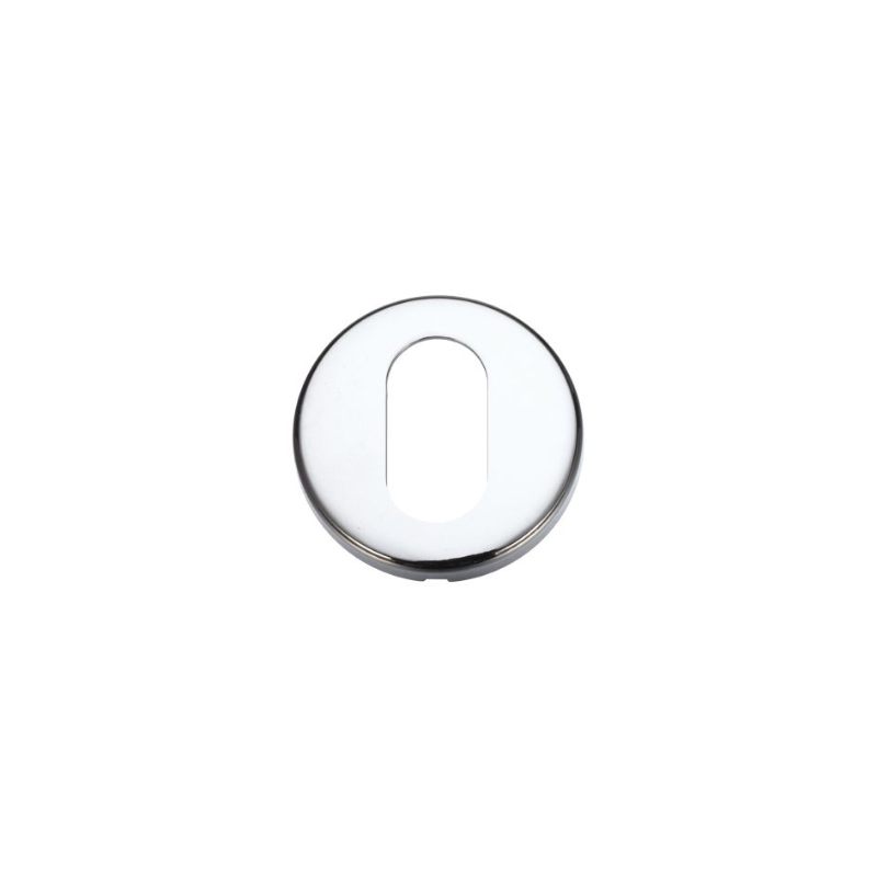 Zoo Oval Profile Escutcheon 52mm dia-Polished Chrome